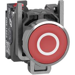 Schneider Electric XB4BA43225 Drucktaster, Harmony XB4, Metall, 22mm, rot, beschriftet O, tastend, 1Ö, Push-In Drucktaster 1 St.