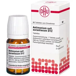 ANTIMONIUM SULFURATUM aurantiacum D 12 Tabletten 80 St