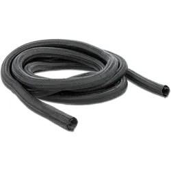 DELOCK Geflechtschlauch selbstschließend 2m x 19mm schwarz