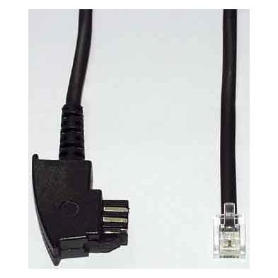 E+P Telefonkabel T 45 10,0m TAE-F-Stecker/Westernstecker (0004561000)