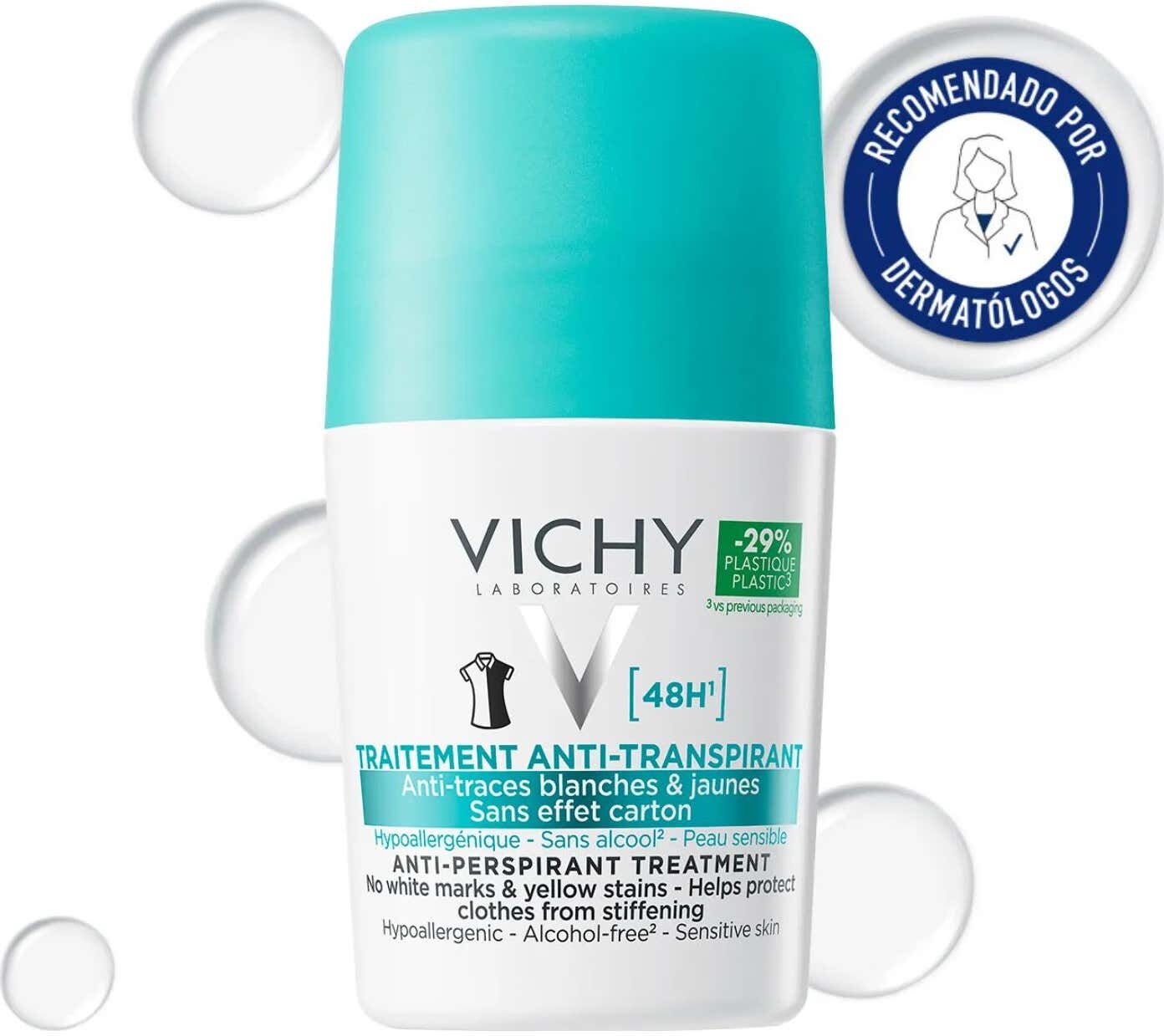 Vichy Tratamiento Antitranspirante 48h Antimanchas Roll-on 50ml
