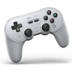 8bitdo Pro2 (Android, iOS, PC, Raspberry Pi 3, Steam Machine, Switch), Gaming Controller, Grau