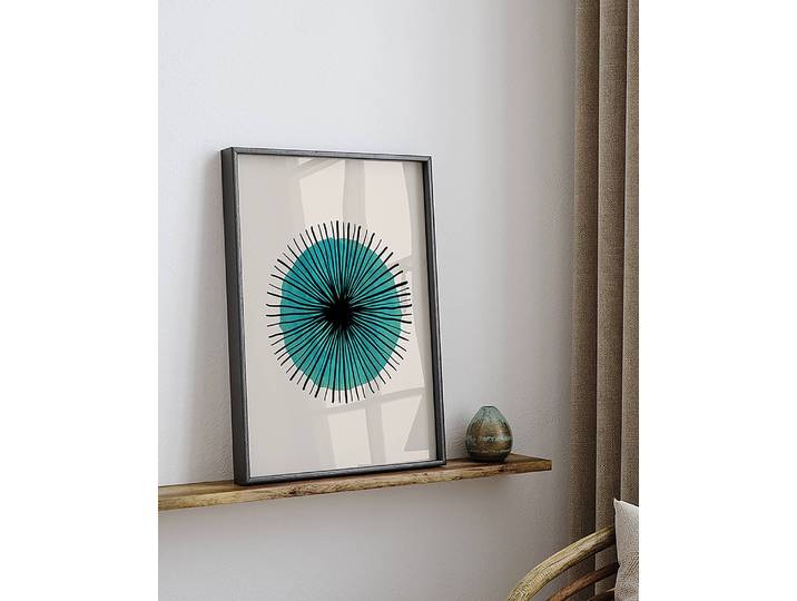 Bild Abstract Pupil Buche Massiv, lackiert Acrylglas Multicolor 32 x 42cm