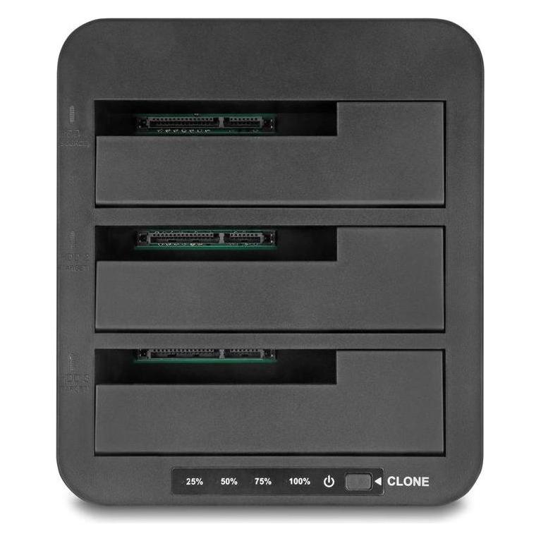 Delock USB Dockingstation für 3 x SATA HDD / SSD mit 1:2 Klon Funktion (64332)
