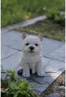 Hi-Line Gift Ltd. White Terrier Puppy