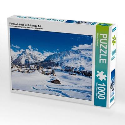 CALVENDO Puzzle Ferienort Arosa im Schanfigg Tal | 1000 Teile Lege-Größe 64x48cm Foto-Puzzle für glückliche Stunden