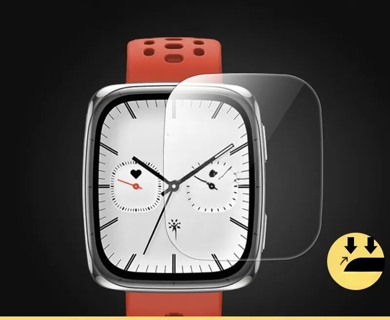 INF Klares Displayschutzglas für Huami Amazfit Active 2 Square – Einfache Anbringung, 2 Stück