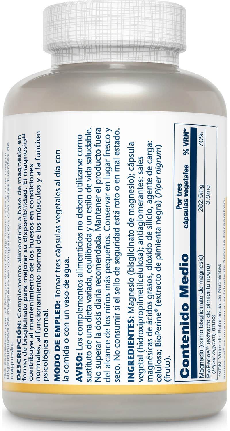 SOLARAY Magnesium Bisglycinate 120 vcaps
