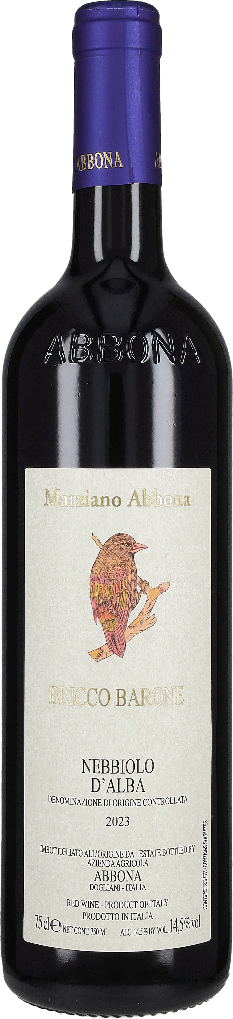 Abbona Marziano Nebbiolo d'Alba 'Bricco Barone' Marziano Abbona 2023
