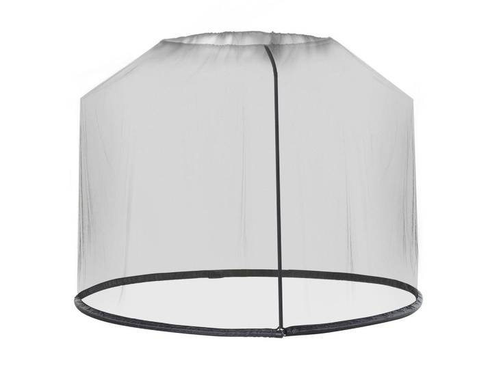 ComfortXL Mückennetz De-05655 Mit Reißverschluss Schwarz, Kunststoff, 300x300 cm, Sonnenschutz, Sonnenschirme