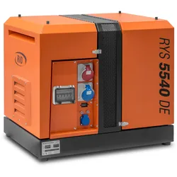 Benzin Stromerzeuger RYS 5540 DER – 5kVA – 3-phasig – schallgedämmt