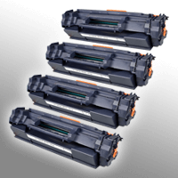 Ampertec 4 kompatible Toner ersetzt HP W1390A 139A Multipack schwarz