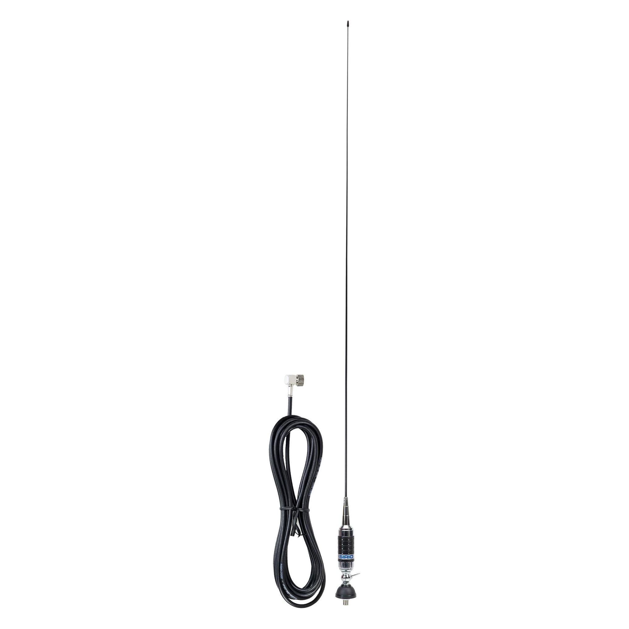Sirio Antenne CB-Antenne Sirio Super Carbonium 27, 140 cm Code 2204206.01 inklusive Kabel (43699451)