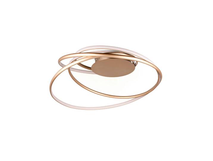 Trio Leuchten Led-Deckenleuchte Trio Select, Goldfarben, Metall, 35 cm, Lampen & Leuchten, LED Beleuchtung, LED-Deckenleuchten