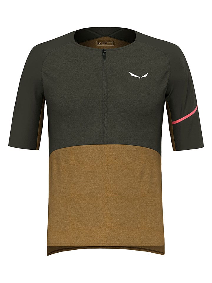 Salewa Fahrradshirt "Vento Merino" in Khaki - S