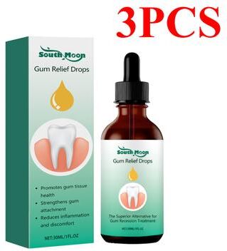 Retailers Go Advanced Gum Repair Serum Drops, Relieve Receding Gums, Gingival Swelling & Promote Oral Periodontal Hygiene, 30ml 3pcs