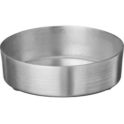 IB Laursen Kerzentablett aus Metall im gebürsteten Look, Sibler gebürstet - Ø 7,4 cm