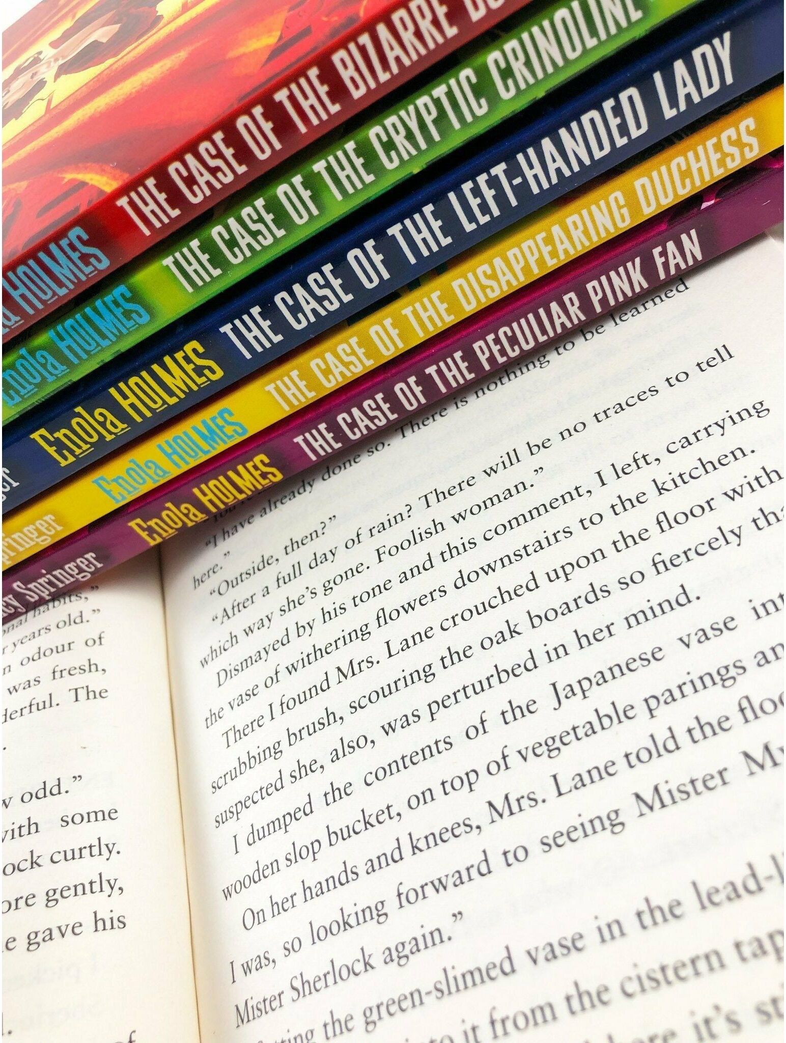 Puffin Enola Holmes Mysteries Series 1 - 10 Books Collection Set by Nancy Springer   Young Detective Adventure Books (Enola Holmes and the Clanging Coffin, M