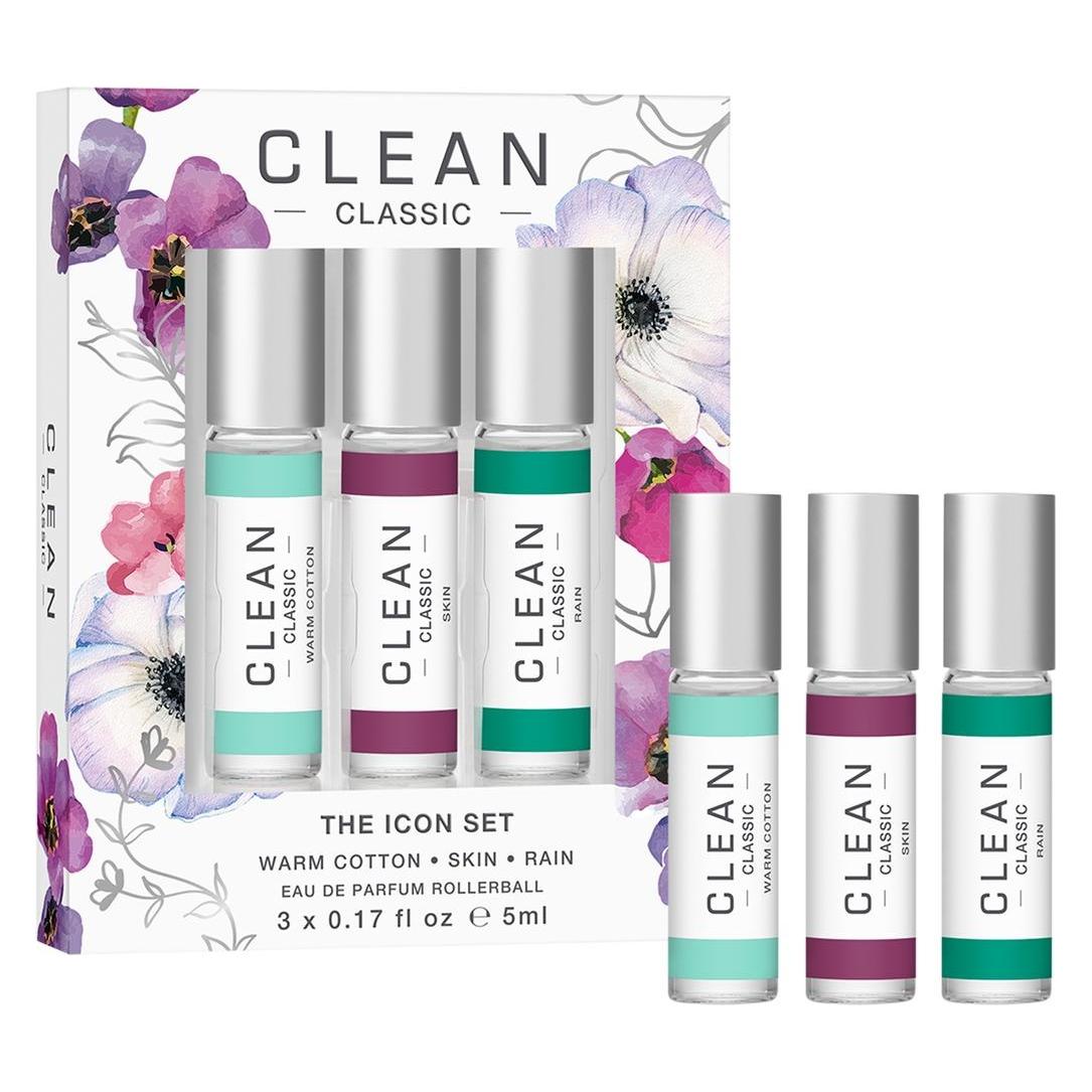 Clean Classic Layering 3-Pack Rollerball Gift Box (Parfum Set) (61112)