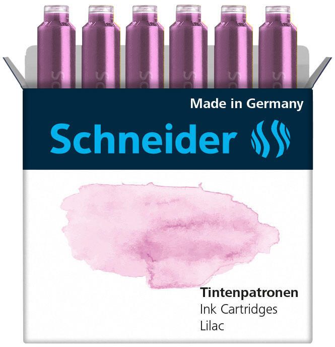 Schneider Tintenpatronen für Füller Lilac 166128