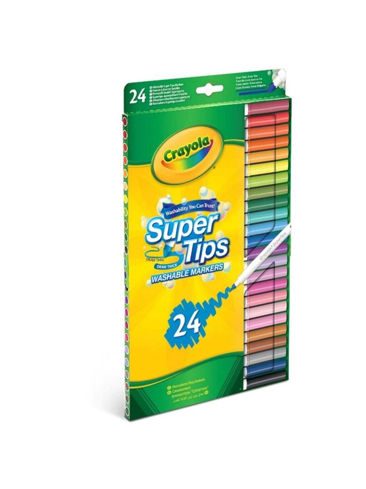 Crayola Supertips auswaschbare Filzstifte 24 Stk.