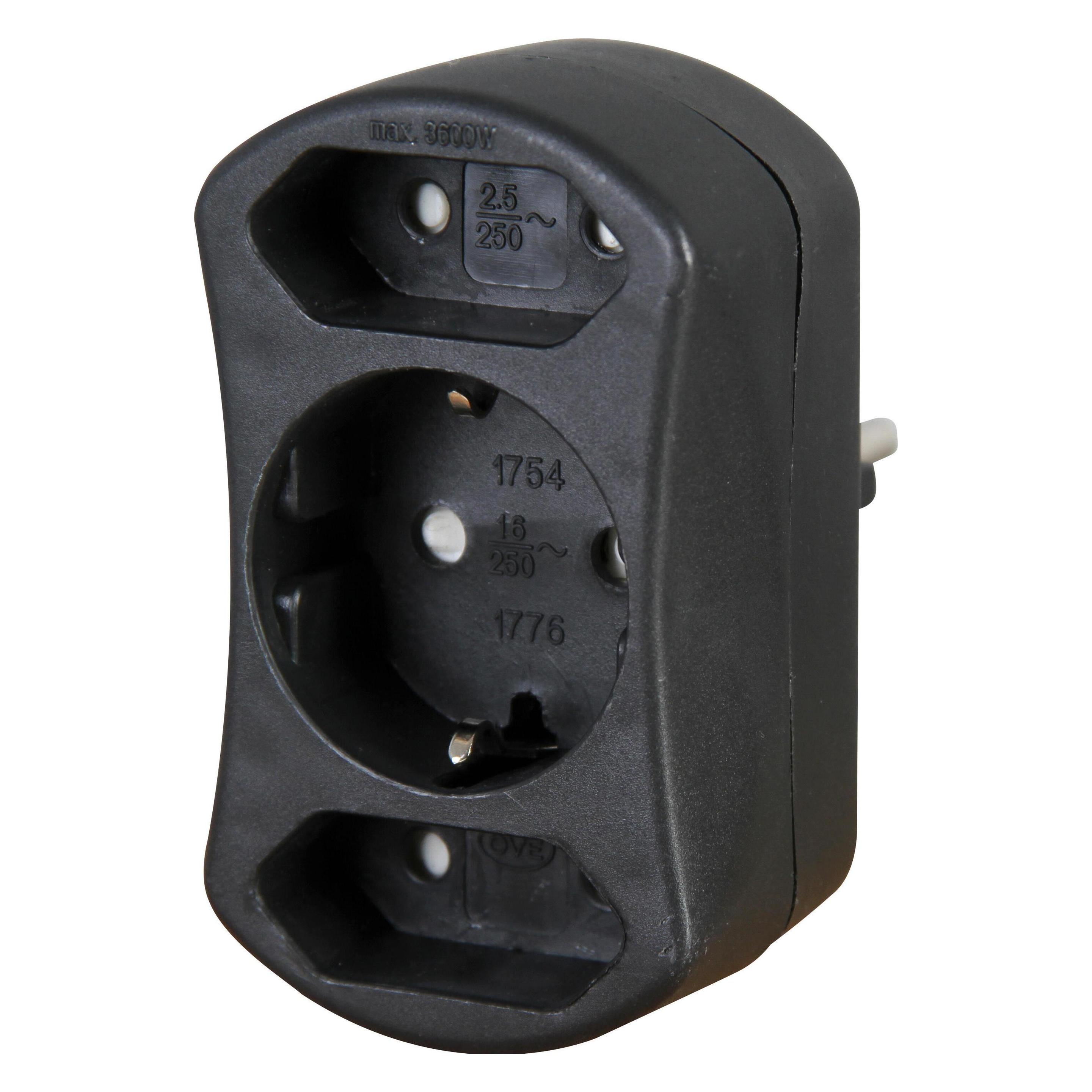 Kopp Europa Adapter Schwarz (1776.0500.2)