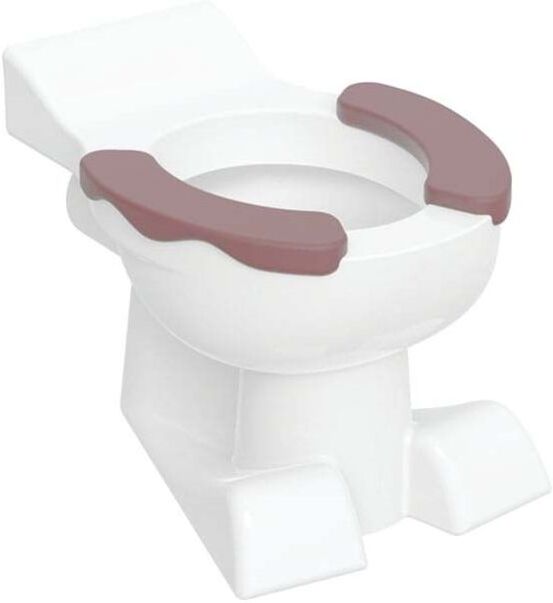 Geberit Bambini Stand-Tiefspül-WC 212010600 weiß KeraTect, 6 l, Sitzfläche karminrot