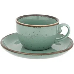 Espressotasse mit Untertasse Capri Grün