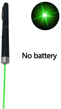 Friendly Fresh Finds Interactive Pet Laser Pointer LED Flashlight Fun Cat Training Toy & Holiday Gift green