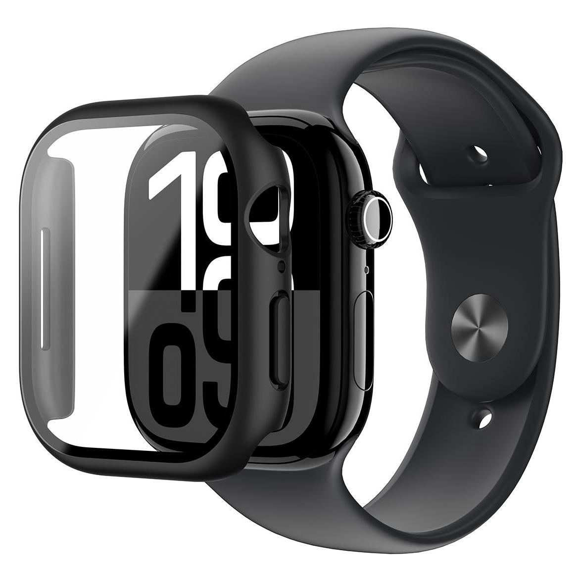 Amazingthing Radix Glass Case für Apple Watch 42 mm, Schwarz (IW42RXBK)