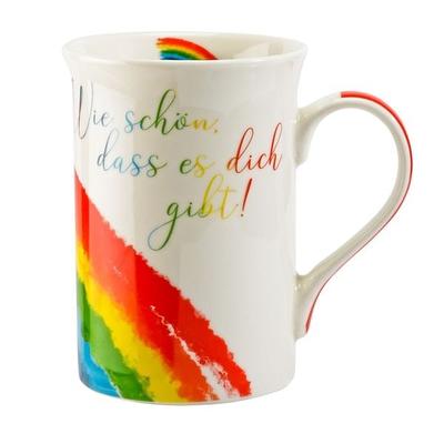 Regenbogen-Tasse »Wie schön, dass es dich gibt«, von , St. Benno