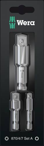 Wera 870/4/7 Set A 05073200001 Verbindungsteil-Set Antrieb 1/4 (6.3 mm) 1 Set
