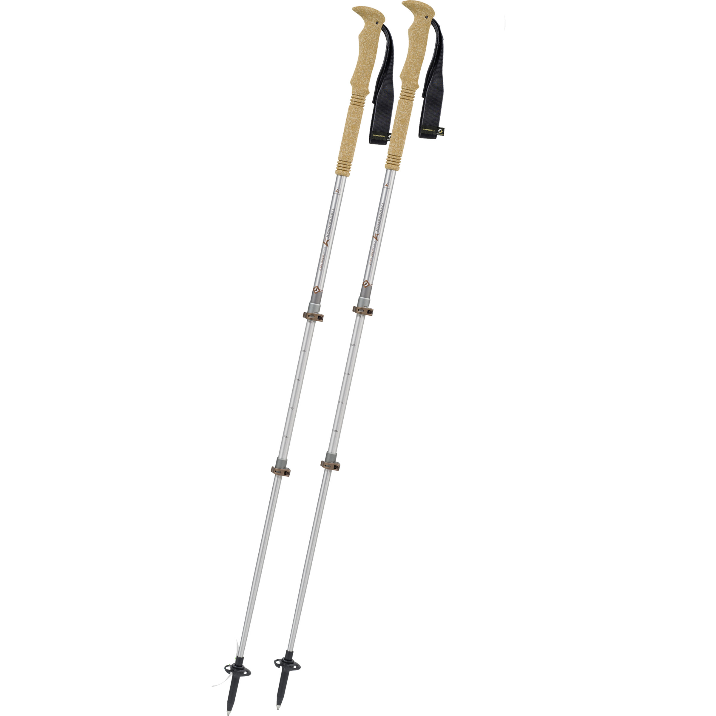 Komperdell Explorer Zero Cork Trekkingstöcke Wanderstöcke & Trekkingstöcke silber Größe 105-140cm Camping