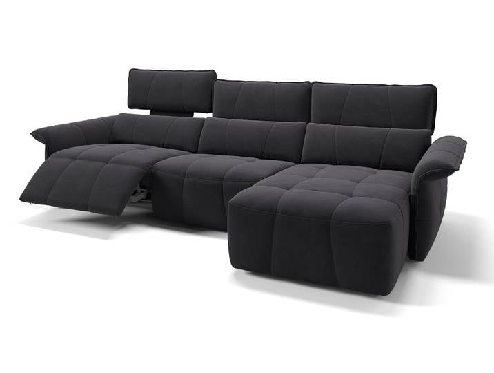 Stoff Eckcouch ADRIA Relaxfunktion Ecksofa