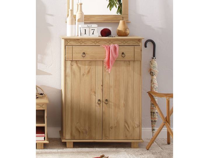 Kommode OTTO HOME Indra, Sideboard , beige (natur), B:74cm H:100cm T:35cm, FSC-zertifiziertes Massivholz, Sideboards, Kommode, aus massiver Kiefer, FSC-zertifiziert, MADE in EU