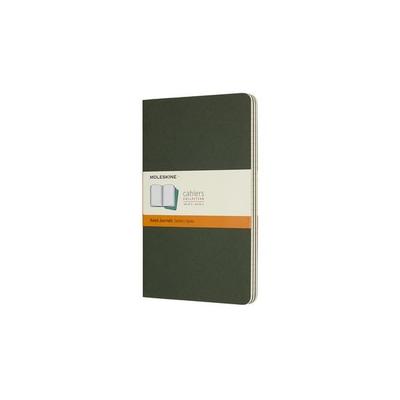 MOLESKINE CAHIER L/A5, 3ER SET, LINIERT, KARTONEINBAND, MYRTENGRÜN