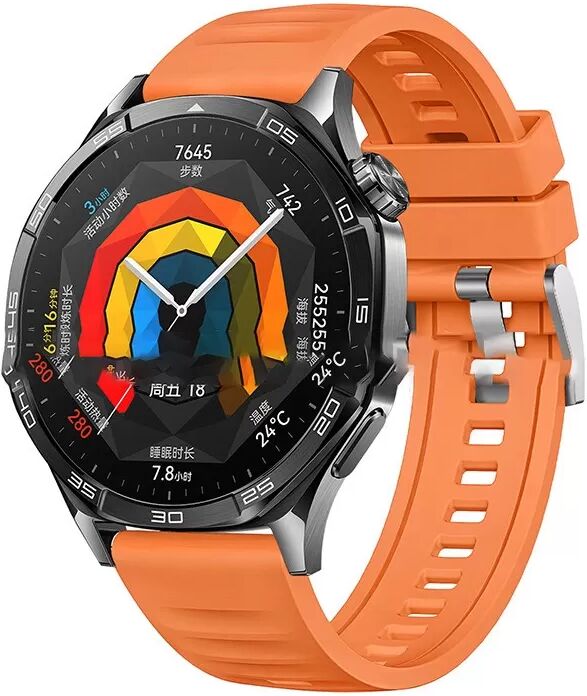 INF Kompatibel mit Huawei GT5 Armband: Wellenförmiges Sportarmband für Huawei WATCH GT5 Orange