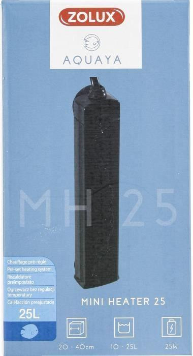 Zolux Preset Aquarium Verwarmer - 23W - Voor 10-25L Aquarium - Met Verwarmingsindicator