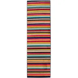 TEPPICH MEON, gestreift, Bunt, 66 x 230 cm