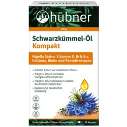 hübner Schwarzkümmel-Öl Kompakt 90 St Kapseln