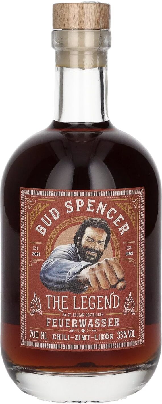 Bud Spencer The Legend FEUERWASSER Chili-Zimt-Likör 33% Vol. 0,7l