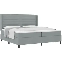 vidaXL, Boxspringbett, Fapenas (Linien-Design) (200 x 200 cm)