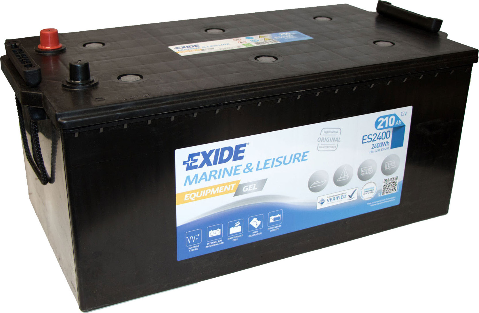 Exide Solarbatterie Equipment Gel ES2400 12V 210Ah Versorgungsbatterie