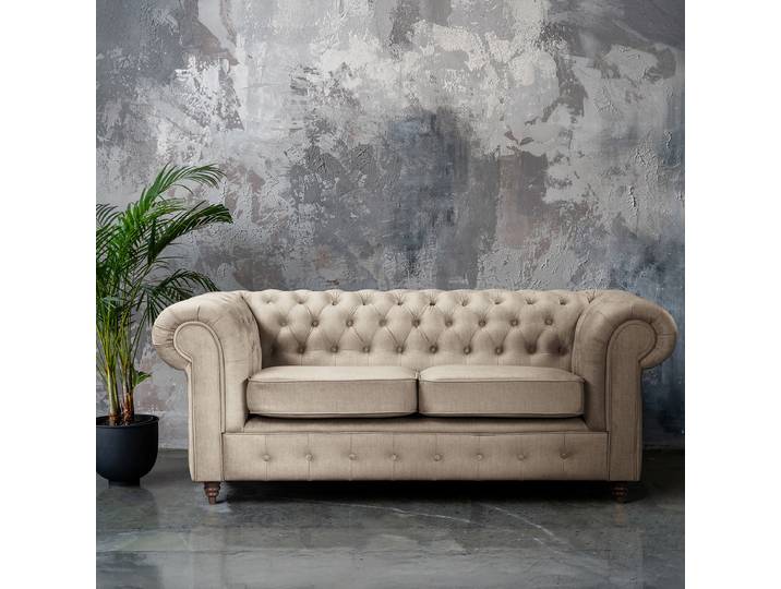 home24 Bank beige Microvezel Valeria 190cm geen functie geen functie glamour