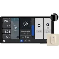 SHELLY WALLDX2 W - Shelly Wall Display X2, silber + Blu H&T Ivory