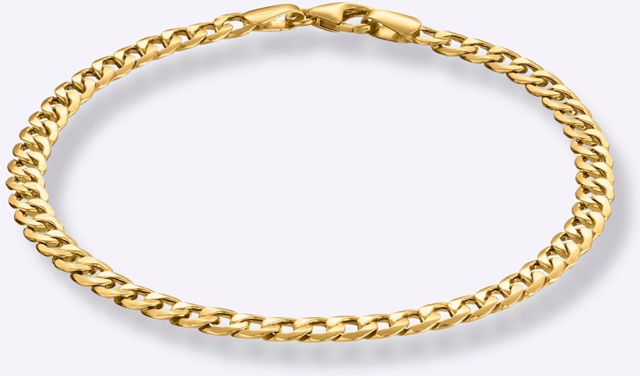 Armband LADY, gold (gelbgold 375, gelbgold 375), Armbänder, Damen, Metall, Armband