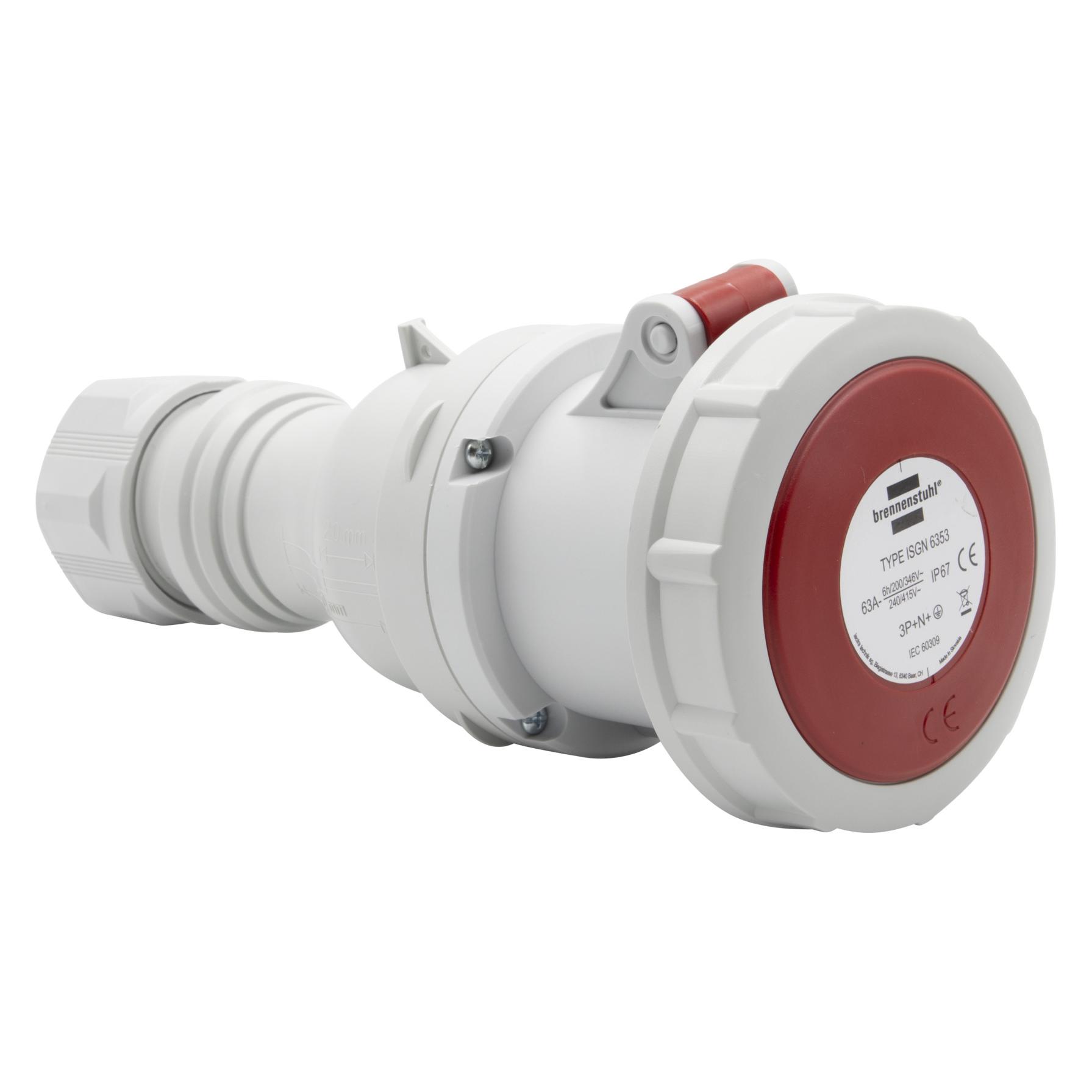 Brennenstuhl CEE-Kupplung 400V/63A IP67 (1080170786)
