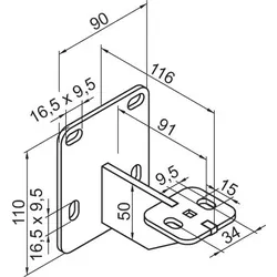 Zehnder Zubehör Wandkonsole WMORVS1, RAL 9016, 110471 110471