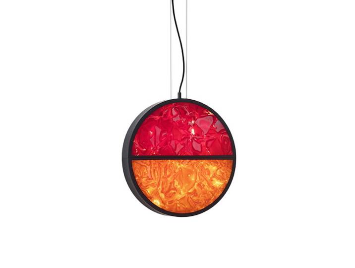 BROKIS lampe à suspension GEOMETRIC CIRCLE FULL (Dimmable, blanc dynamique - verre et métal)