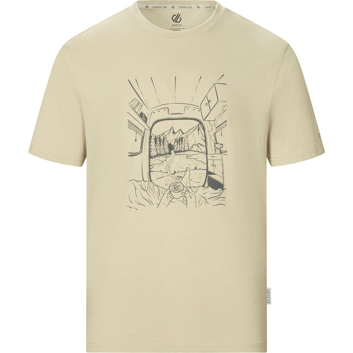 Dare2b Movement III Tee abbeystone (06Q) M DMT780-06Q-M
